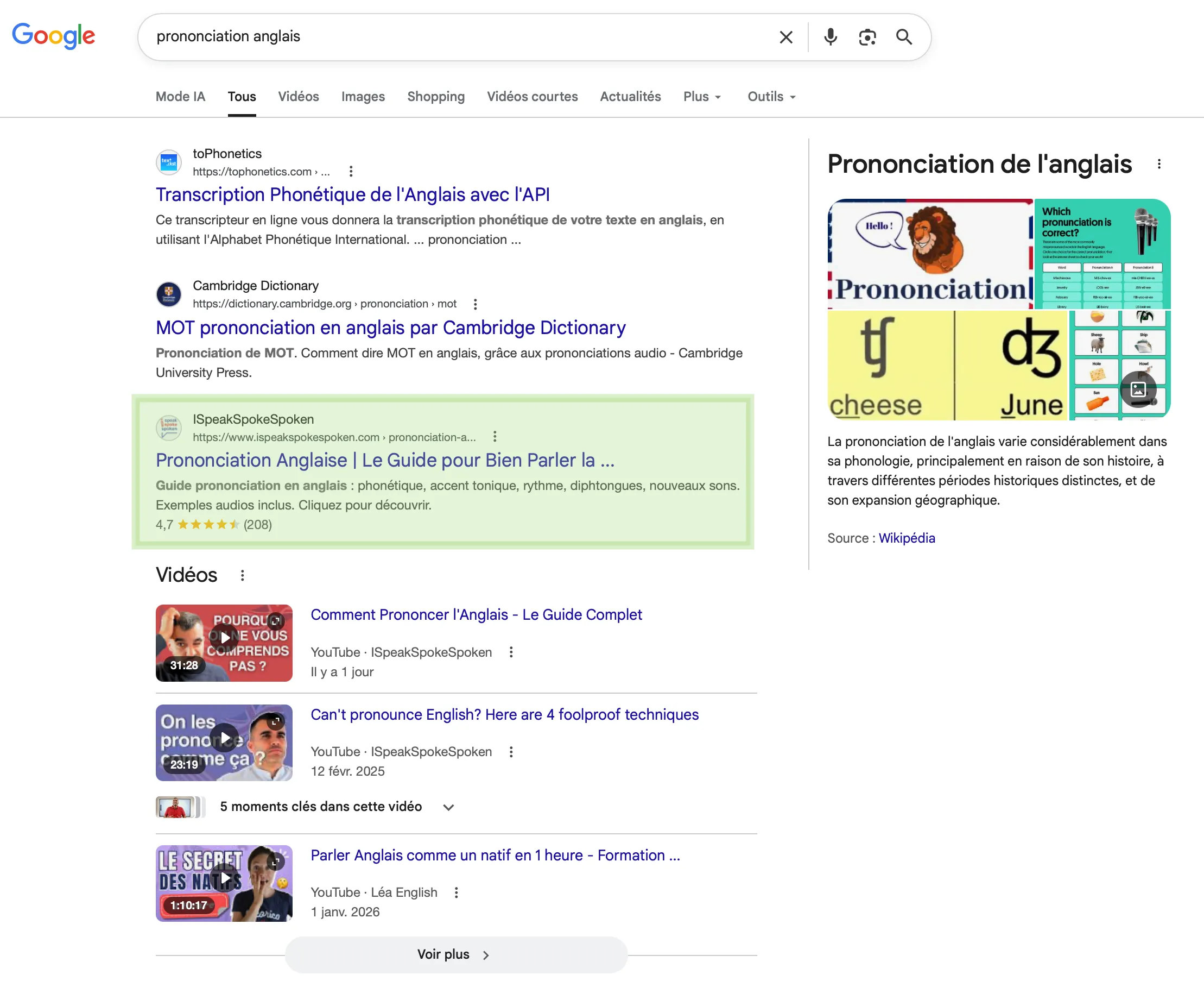 ISpeakSpokeSpoken : croissance Google